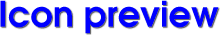 Icon preview