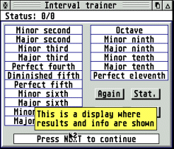 Screenshot of hEARCoach showing a help bubble through BubbleGEM