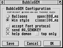 Screenshot of CPX-module for BubbleGEM